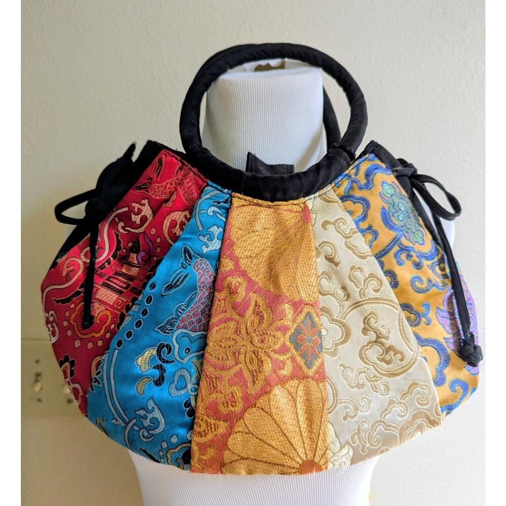 Asian Inspired Satin Purse